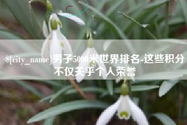 黔南男子5000米世界排名-这些积分不仅关乎个人荣誉