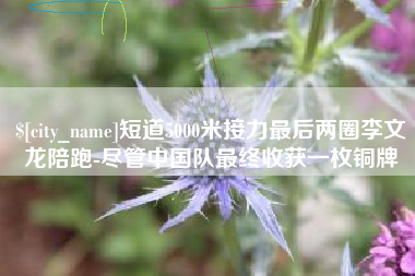 黔南短道5000米接力最后两圈李文龙陪跑-尽管中国队最终收获一枚铜牌