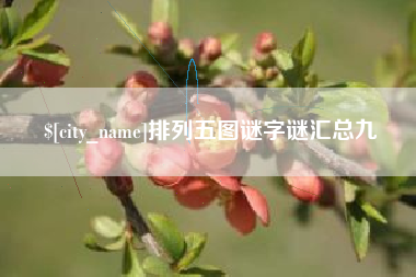 黔南排列五图谜字谜汇总九