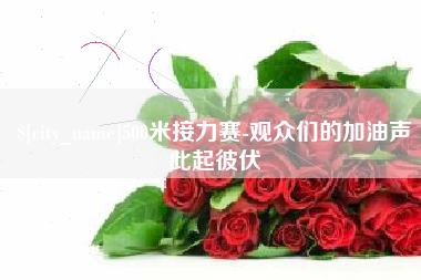 黔南500米接力赛-观众们的加油声此起彼伏