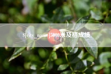 黔南5000米及格成绩