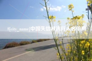 黔南中国失信被执行人名单网