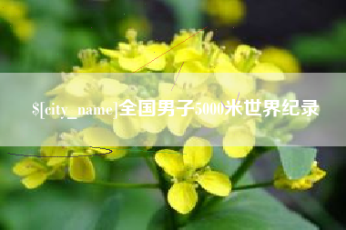 黔南全国男子5000米世界纪录