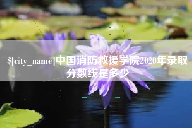 黔南中国消防救援学院2020年录取分数线是多少