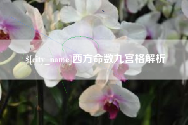 黔南西方命数九宫格解析