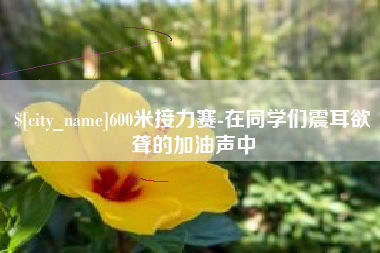 黔南600米接力赛-在同学们震耳欲聋的加油声中