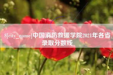 黔南中国消防救援学院2021年各省录取分数线
