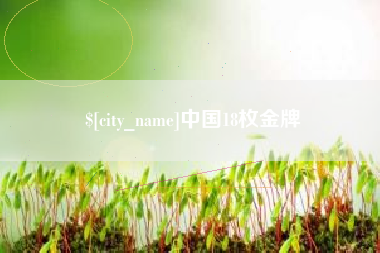 黔南中国18枚金牌