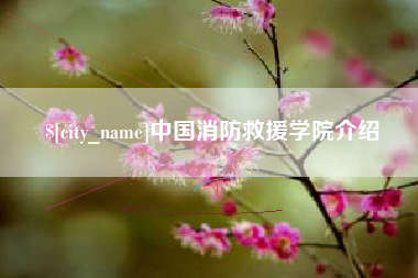 黔南中国消防救援学院介绍