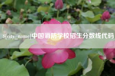 黔南中国消防学校招生分数线代码