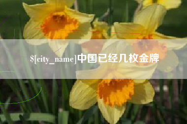 黔南中国已经几枚金牌