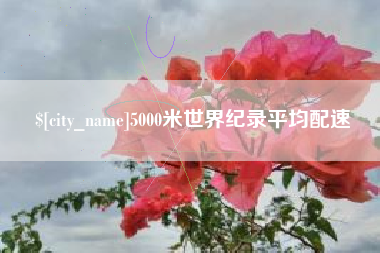 黔南5000米世界纪录平均配速