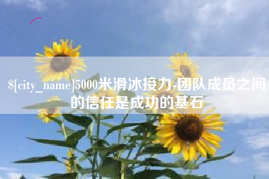 黔南5000米滑冰接力-团队成员之间的信任是成功的基石