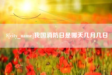 黔南我国消防日是哪天几月几日
