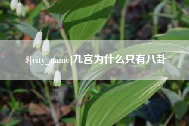 黔南九宫为什么只有八卦