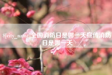 黔南全国消防日是哪一天宣传消防日是哪一天