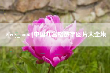 黔南中国九宫格数字图片大全集