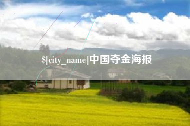 黔南中国夺金海报