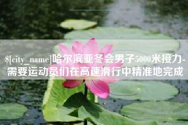 黔南哈尔滨亚冬会男子5000米接力-需要运动员们在高速滑行中精准地完成