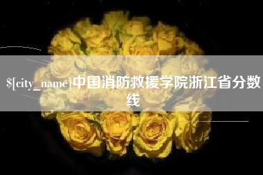 黔南中国消防救援学院浙江省分数线