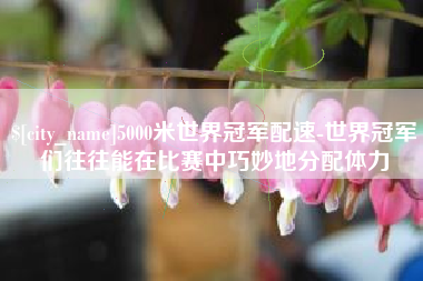 黔南5000米世界冠军配速-世界冠军们往往能在比赛中巧妙地分配体力