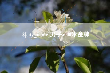 黔南男子5000米金牌