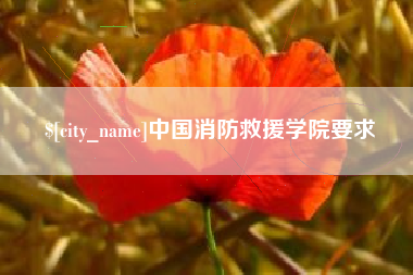 黔南中国消防救援学院要求