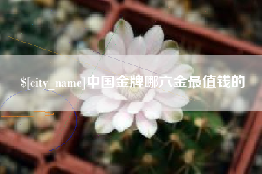 黔南中国金牌哪六金最值钱的