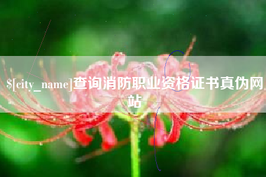 黔南查询消防职业资格证书真伪网站