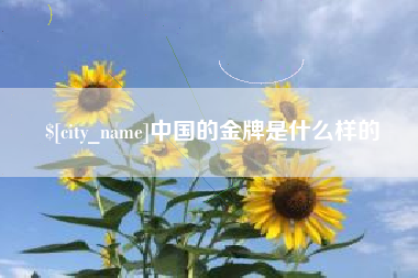 黔南中国的金牌是什么样的