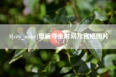 黔南奥运夺金时刻九宫格图片