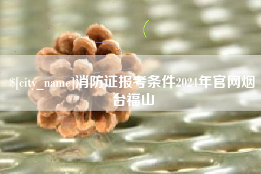 黔南消防证报考条件2024年官网烟台福山